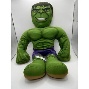 MARVEL HALFEMS Hulk/ Thanos Double Sided 18" Stuffed‎ Plush Toy